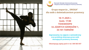 Plakat zajęć samoobrony